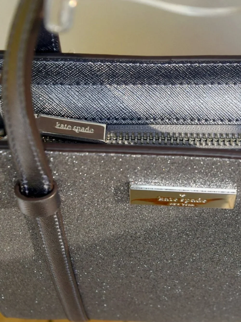 Kate Spade Kenzie Glitter Small Tote Mixed Candied Flower K1959 NWT